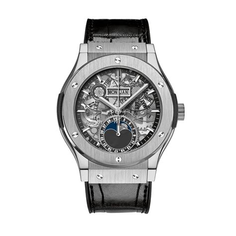 hublot aerofusion moonphase titanium 42mm|Hublot moonphase titanium watch.